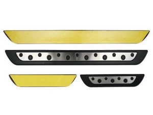 Накладки на пороги Kia Niro I (DE; 17-22) - DotLine серія 2