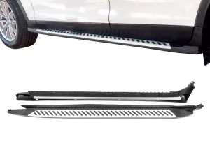 Пороги бічні BMW X3 F25 (11-17) - оригінал стиль смужками