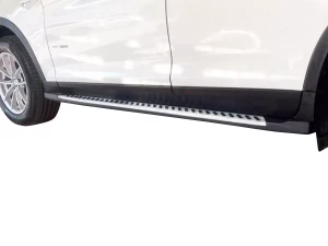 Пороги бічні BMW X3 F25 / X4 F26 - оригінал стиль смужками 3