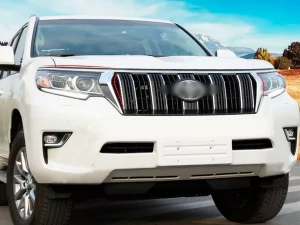 Хром реснички на диодные фары Toyota LC J150 Prado IV (18-23) 2