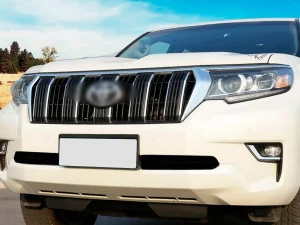 Хром реснички на диодные фары Toyota LC J150 Prado IV (18-23) 4