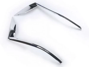 Хром реснички на диодные фары Toyota LC J150 Prado IV (18-23) 5