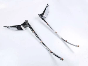 Хром реснички на диодные фары Toyota LC J150 Prado IV (18-23) 8