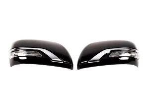 Кришки дзеркал Toyota LC J150 Prado IV (09-23) - з повторювачами (чорні)