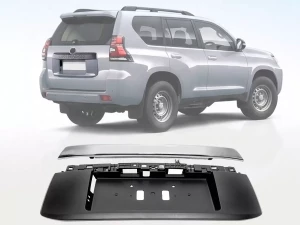 Подиум под задний номер Toyota LC J150 Prado IV (09-23) - стиль 2018