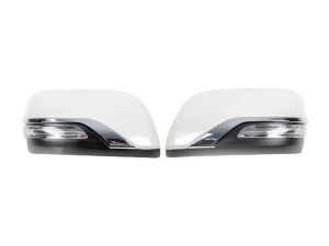 Кришки дзеркал Toyota LC J150 Prado IV (09-23) - з повторювачами (білі)