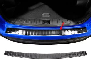 Накладка на задний бампер Hyundai Tucson III (TL; 16-18) - Omsa (чёрная)