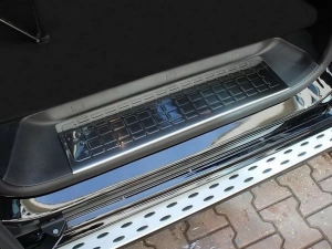 Накладки на пластиковые пороги Citroen Jumpy III (17-) - Omsa (3 шт) 3