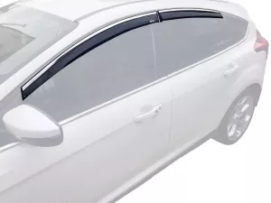 Дефлекторы окон Ford Focus III (11-18) Htb / Sedan - Niken (хром молдинг)