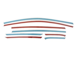 Хром верхние молдинги окон Ford Fiesta Mk8 (17-23) Htb 3