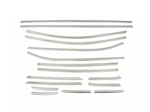 Хром полные молдинги окон Ford Fiesta Mk8 (17-23) Htb 2