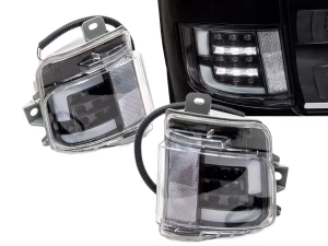 Ліхтарі заднього бампера Toyota LC200 (16-21) - Executive Black