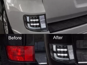 Фонари заднего бампера Toyota LC200 (16-21) - Executive Black 4