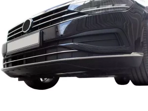Хром молдинг переднего бампера VW Passat B8.5 (19-22) 3