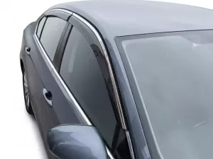 Дефлекторы окон VW Passat B8 (3G; 15-22) Sedan - Niken (с хром молдингом) 5