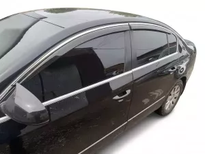Дефлектори вікон VW Passat B6/B7 (3C; 11-15) Sedan - Niken (з хром молдингом) 8