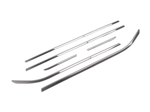 Хром нижні молдинги вікон Opel Corsa E (14-19) 5D Htb 2