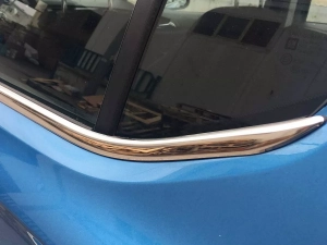 Хром нижні молдинги вікон Opel Corsa E (14-19) 5D Htb 8