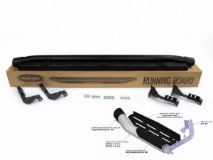 Пороги боковые Nissan Navara NP300 (D23; 15-) - Amazon Black 3