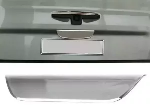 Хром накладка над номером Renault Trafic II (01-14) - Carmos (без напису)