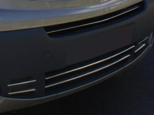 Хром накладки на бампер Renault Trafic II (07-14) 4