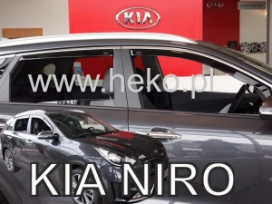 Дефлектори вікон KIA Niro I (DE; 17-22) - Heko (вставні) 4
