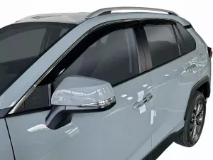 Дефлекторы окон Toyota Rav4 V (XA50; 19-25) - Hic (с хром молдингом)