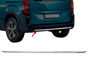 Хром на задний диффузор Peugeot Rifter (18-)