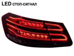 Фонари задние Mercedes E W212 (13-16) Sedan - LED красные 3