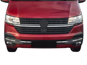 Хром полоса на передний бампер VW T6.1 (19-23) 5
