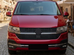 Хром полоса на передний бампер VW T6.1 (19-23) 7