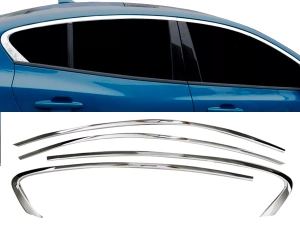 Хром верхні молдинги вікон Ford Focus IV (18-25) HB / Sedan 1