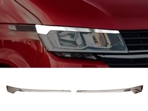 Хром реснички на фары VW T6.1 (19-23) - верхние