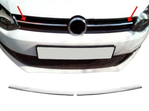 Хром накладки на решётку VW Polo V (6R; 09-14) Htb