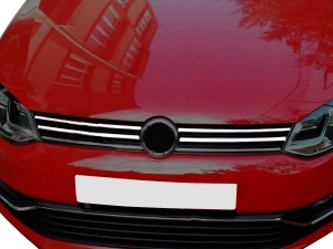 Хром накладки на решётку VW Polo V (6C; 14-17) Htb