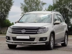 Защита передняя VW Tiguan I (5N; 07-15) - труба двойная 4