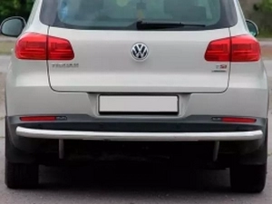 Защита задняя VW Tiguan I (5N; 07-15) - труба одинарная 2