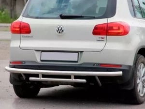Защита задняя VW Tiguan I (5N; 07-15) - труба двойная 2