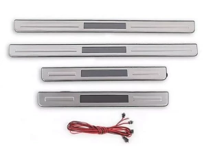 Накладки на пороги дверей Toyota LC 200 (07-21) - Led