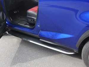 Пороги боковые Lexus NX I (AZ10; 15-21) - OEM стиль (чёрные) 3