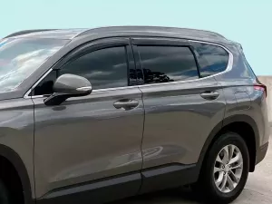 Дефлекторы окон Hyundai Santa Fe IV (TM; 19-23) - Hic (накладные) 7