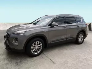 Дефлекторы окон Hyundai Santa Fe IV (TM; 19-23) - Hic (накладные) 8