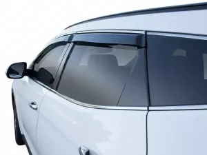 Дефлектори вікон Hyundai Santa Fe IV (TM; 19-23) - Hic (з хром молдингом)