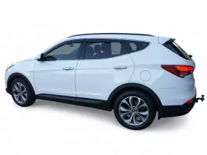 Дефлекторы окон Hyundai Santa Fe IV (TM; 19-23) - Hic (с хром молдингом) 2