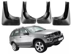 Брызговики BMW X5 E53 (00-06) с порогами - Premium