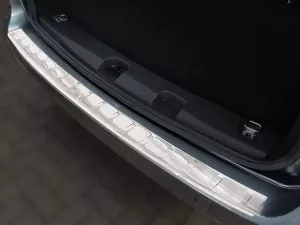 Накладка на задний бампер VW Caddy IV (SB; 21-) - Avisa (стальная) 4