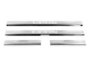 Накладки на пороги Seat Leon III (5F; 12-20) 5D - Carmos (4 шт)