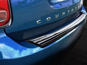 Накладка на задний бампер Mini Countryman II (F60; 17-20) - Avisa (стальная) 3