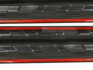 Накладки на дверные пороги Mercedes Sprinter W906 (06-18) - ABS (чёрные) 8