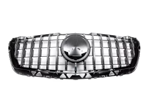 Решётка радиатора Mercedes Sprinter W906 (13-18) рестайлинг - GT стиль (хром)